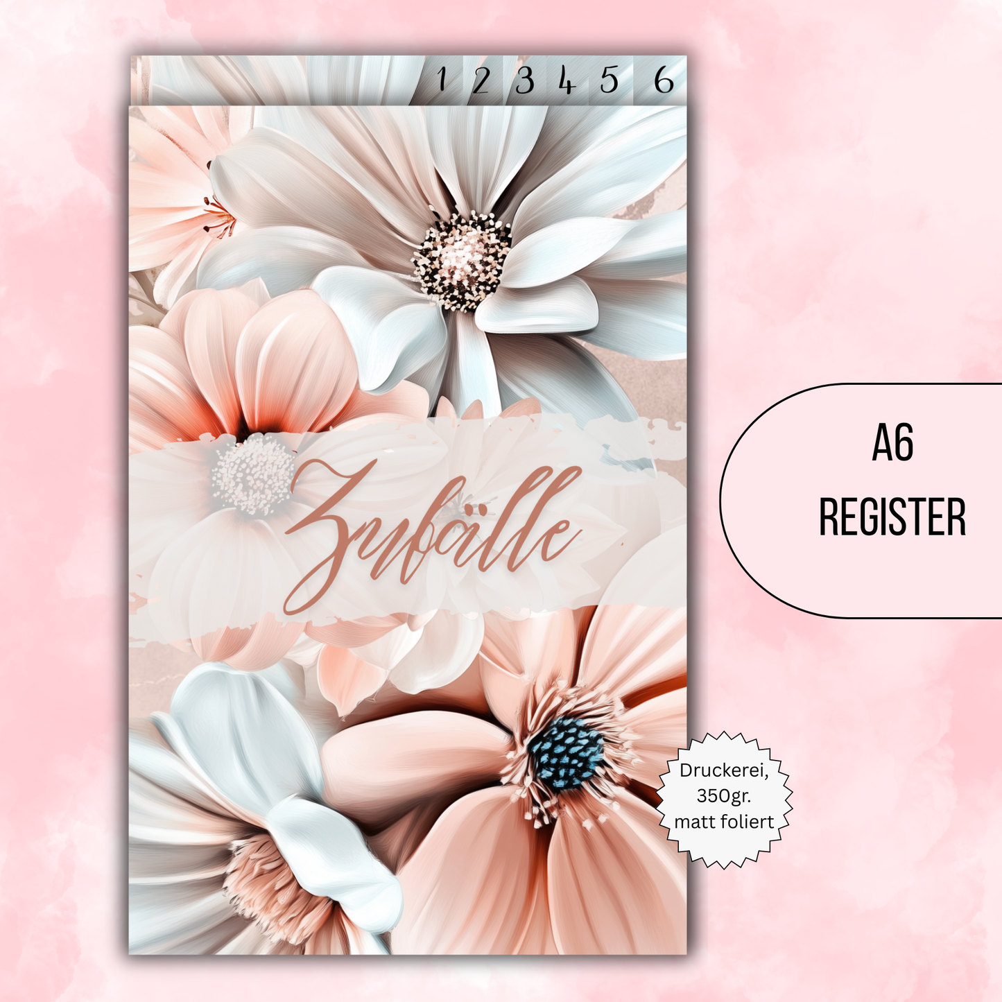 Register Lachs/Rosa Zufälle