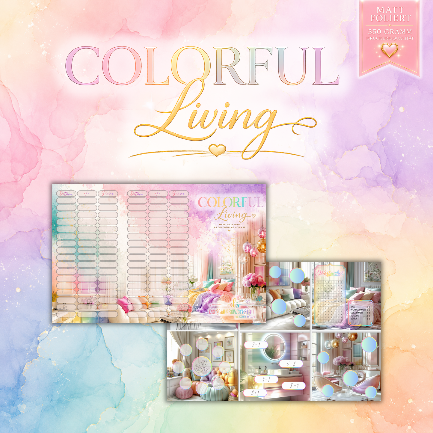 Rainbow Pastell Kollektion A6
