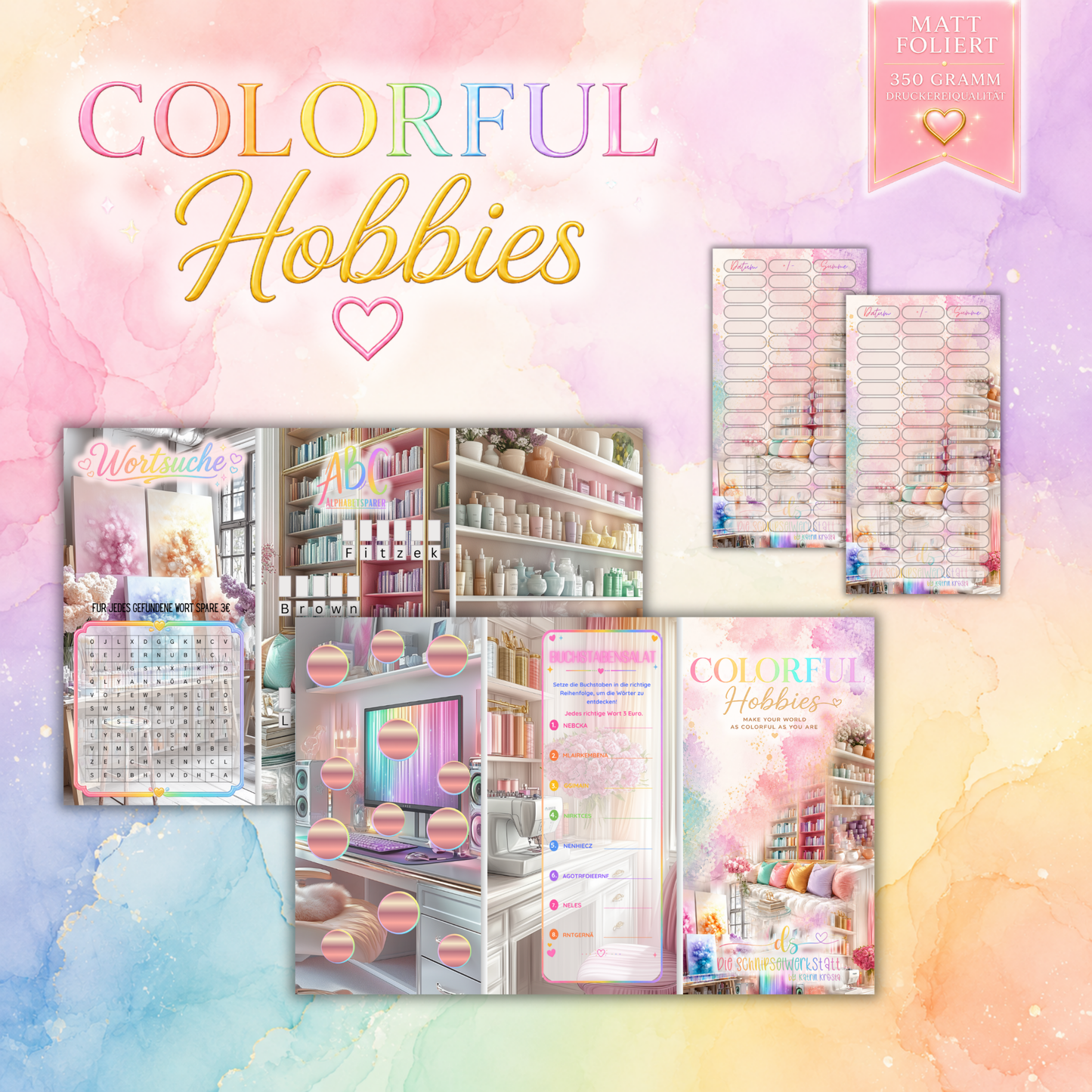 Rainbow Pastell Kollektion A6