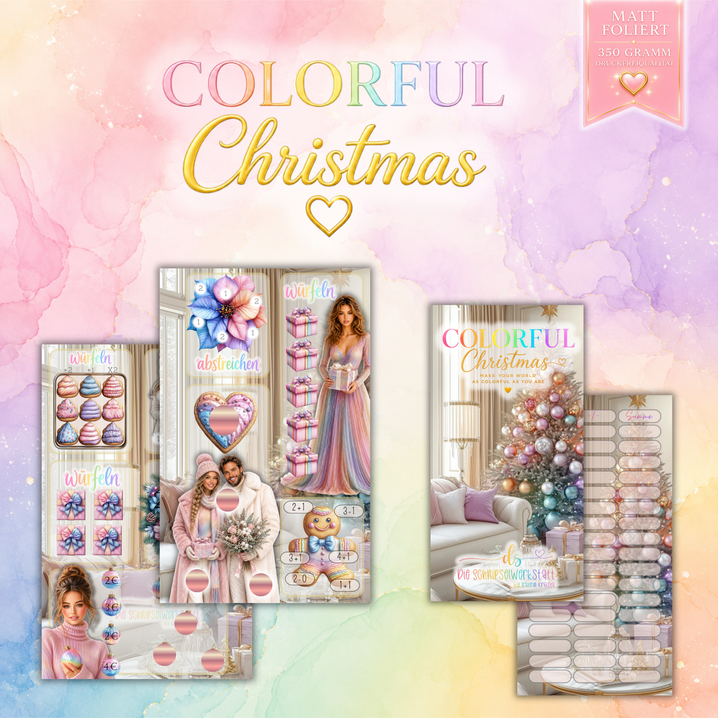 Rainbow Pastell Kollektion A6