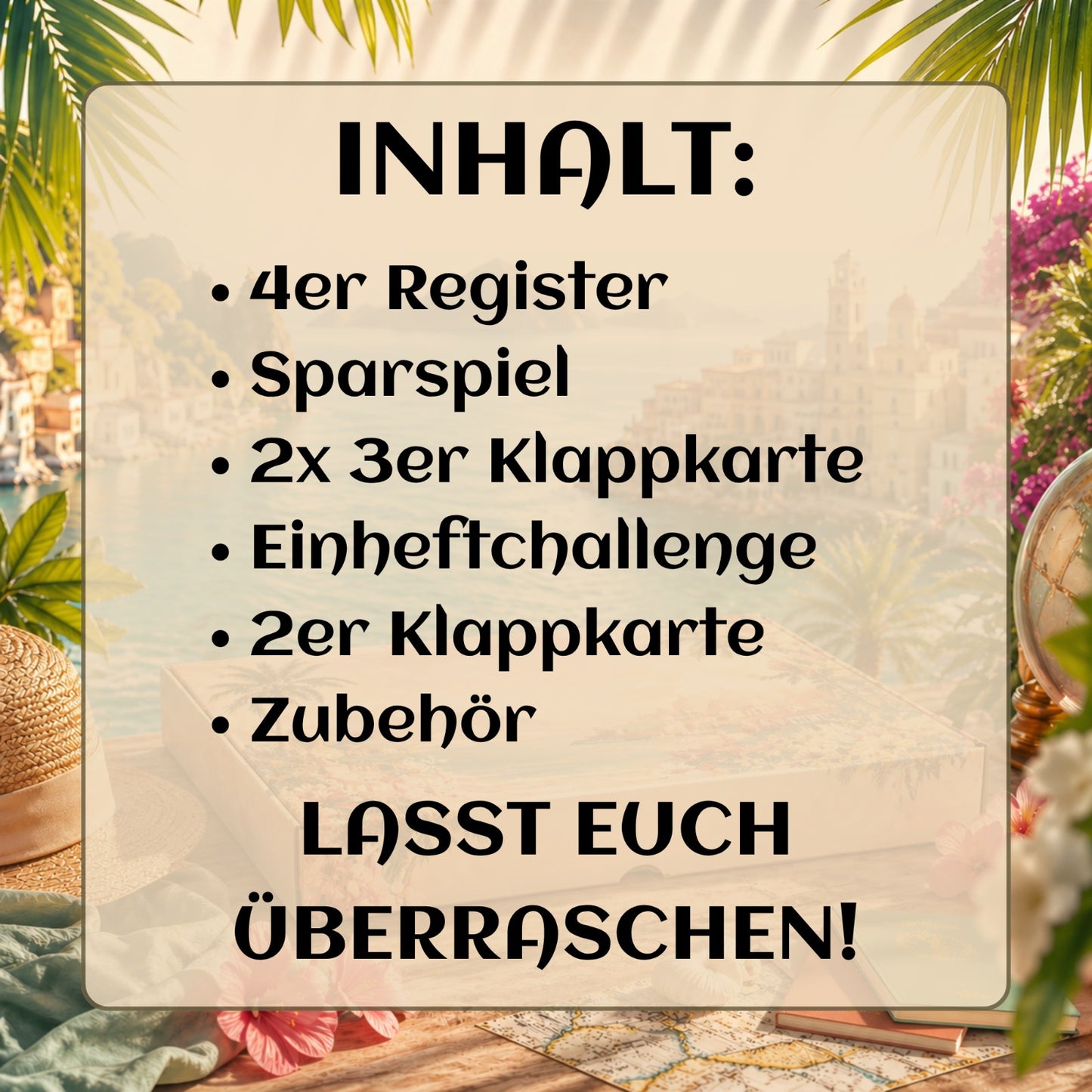 Sommer Box Vorbestellung sommer Design Sparbox Überraschungsbox Lillysreich x Schnipselwerkstatt (Kopie)